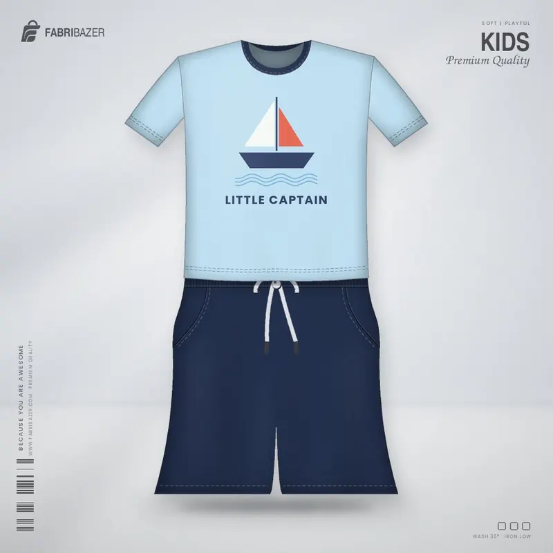 Kids Tee & Shorts Set – Little Captain