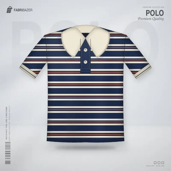 Knitted Stripe Polo – Premium