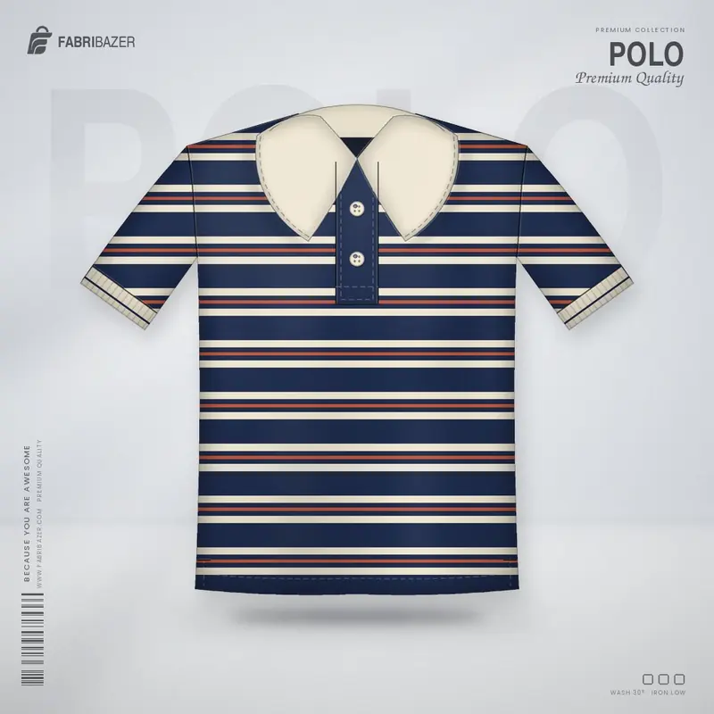 Knitted Stripe Polo – Premium