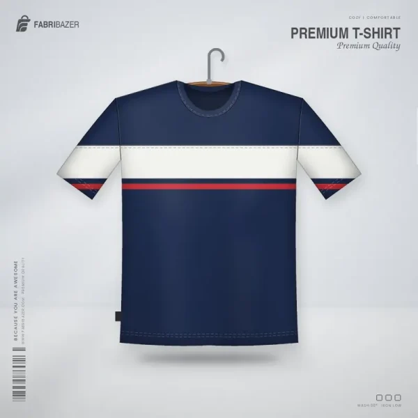 Premium T-Shirt – Colour Block Chest Stripe